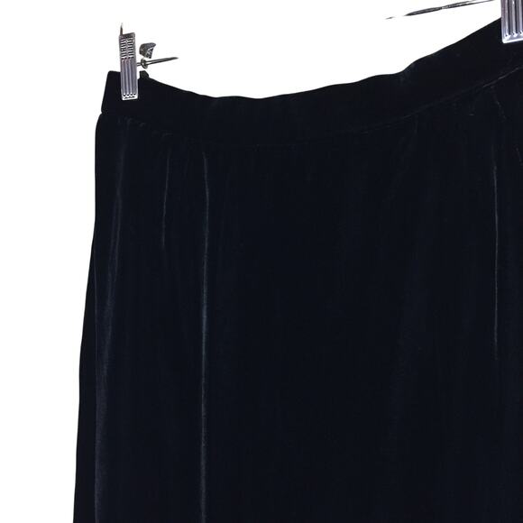 vintage 80s black velvet gothic victorian skirt set - Picture 6 of 10
